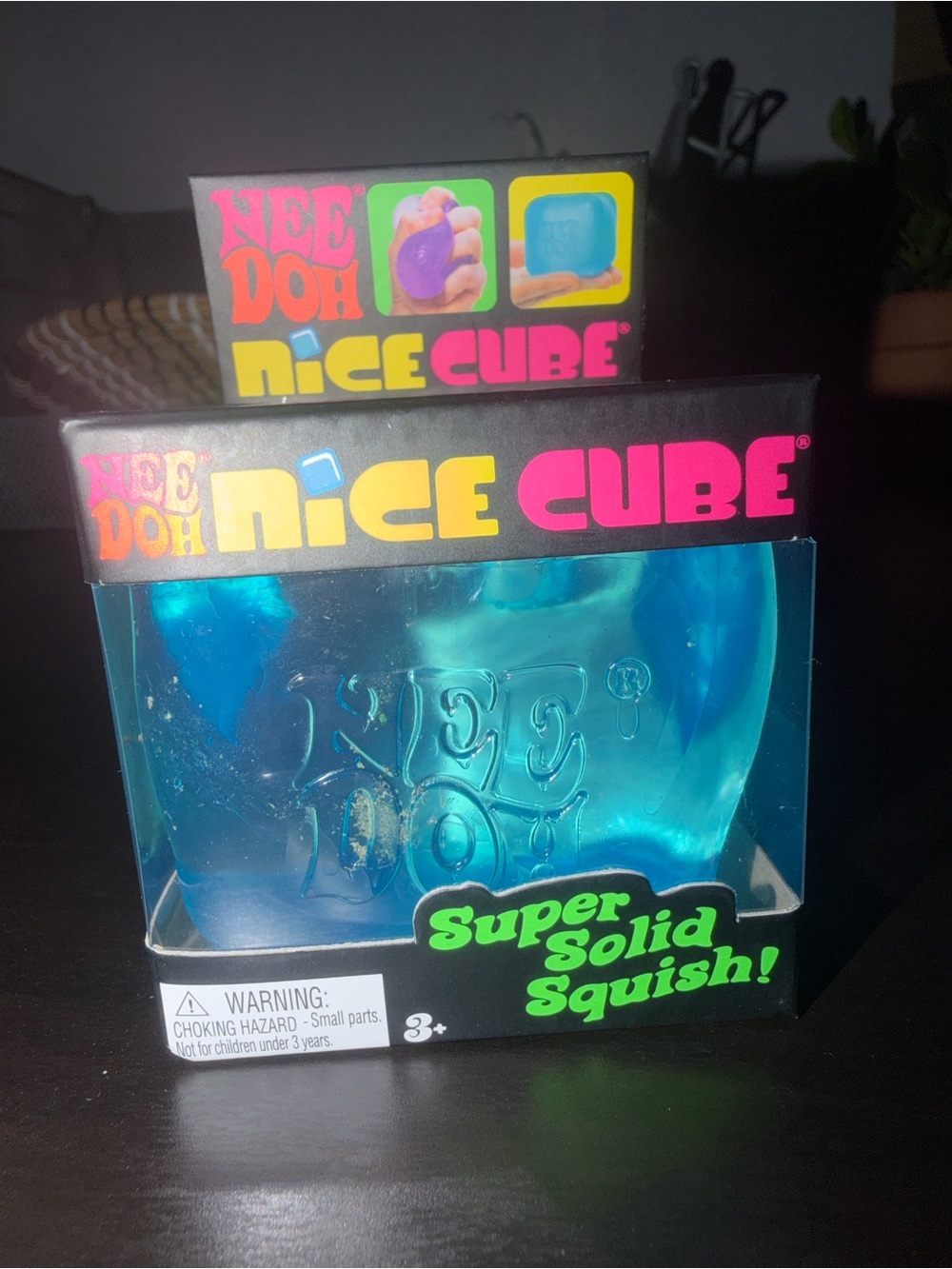 NeeDoh nICE CUBE Blue Super Solid Squish
